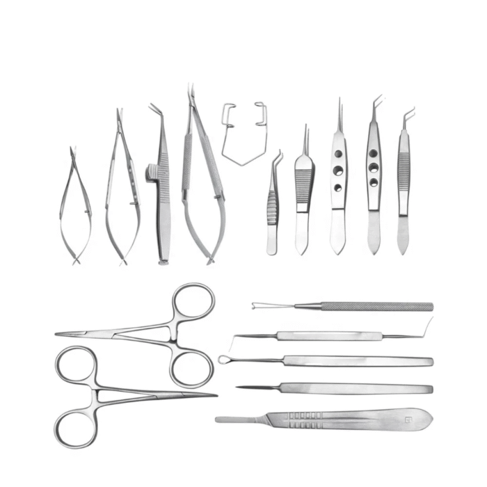 Ophthalmic Cataract Eye Surgery Instrument Set – Stainless Steel ISO ...