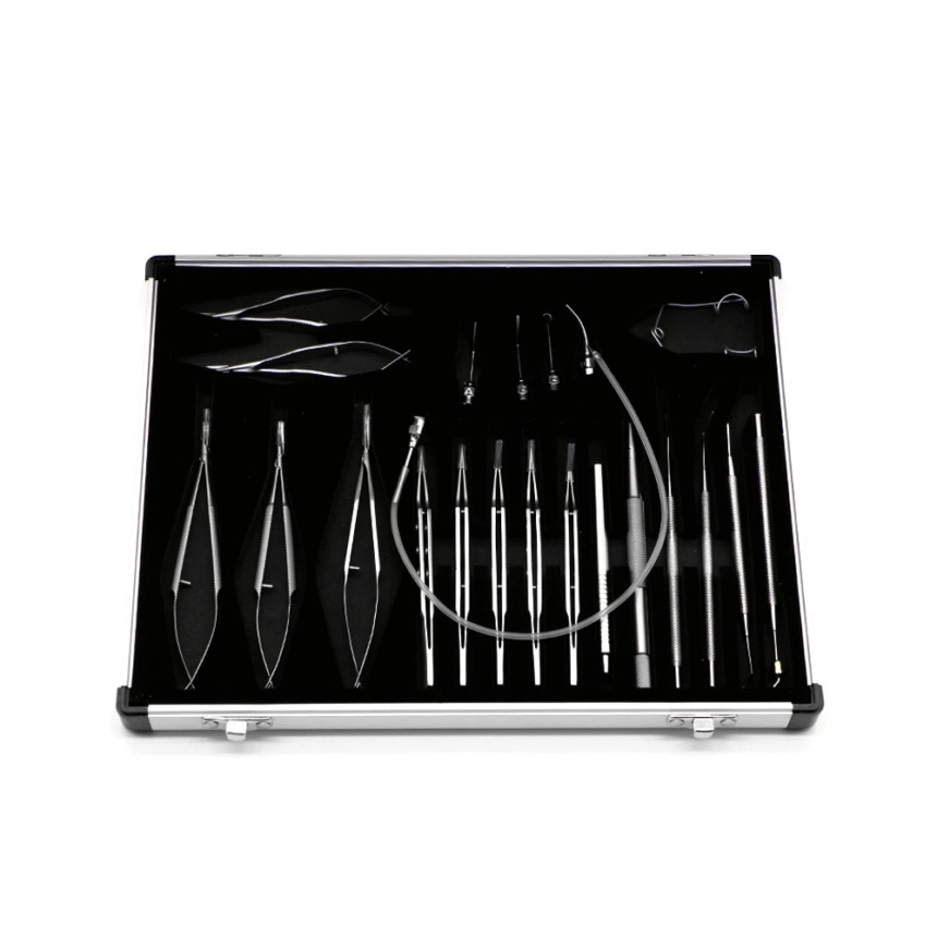 Cataract & Intraocular Lens Implantation Micro Instruments Set with Box ...