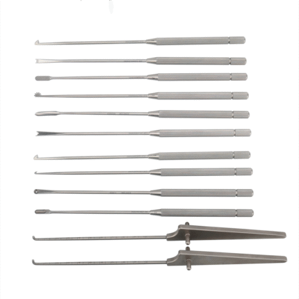 Arthroscopy Set – Cartilage Rasps, Banana Knife, Probe, Curette, Bone File for Knee Surgery