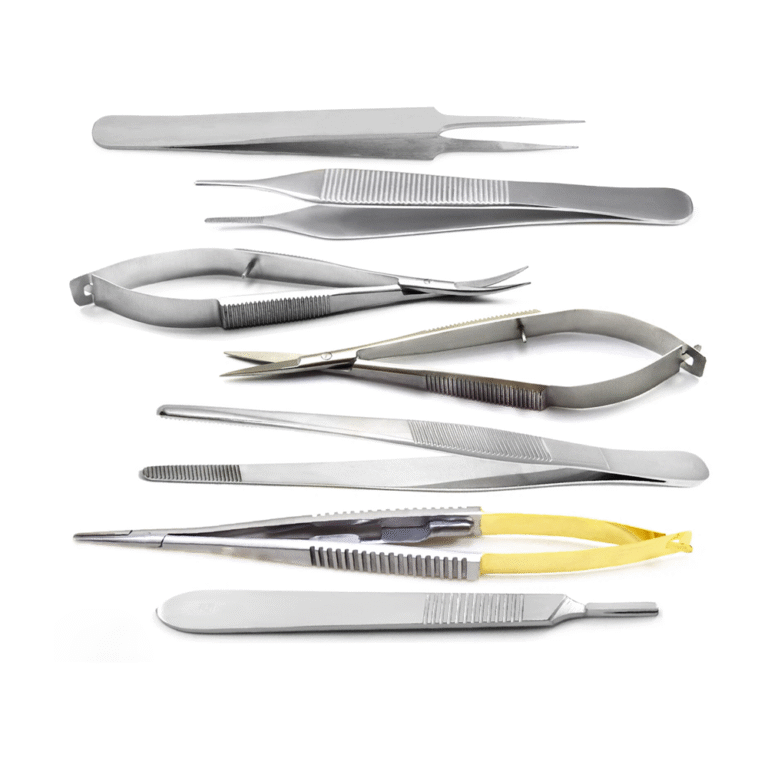 Common Microsurgery Instruments Basic Microsurgery Ophthalmic Minor Surgical Instrument Set - Surgical Mark