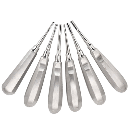 Premium Quality Dental Luxation Elevators Set of 6 – Straight & Curved Extraction Tools