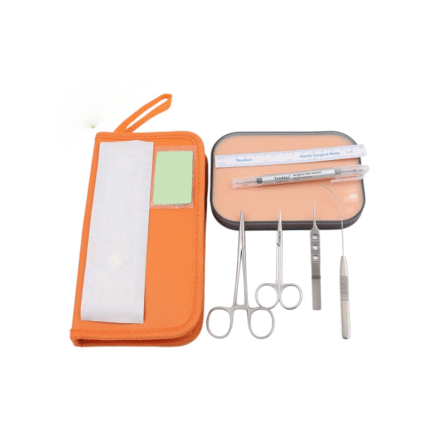 Double Eyelid Tool Instrument Set – Beauty Plastic Ophthalmology Buried Thread Kit with Needle Holder & Tweezers