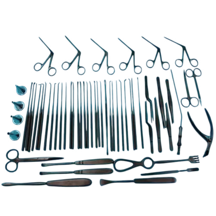 Micro Ent Instruments Reference ENT Surgical Set 58 Pcs Tympanoplasty Instruments Micro Ear Surgery Kit ...