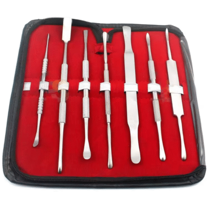 LIKAMED 5 Pieces Periosteal Elevators Set – Allen P9A, Molt 24G, Freer, Pritchard & Buser Dental Elevators