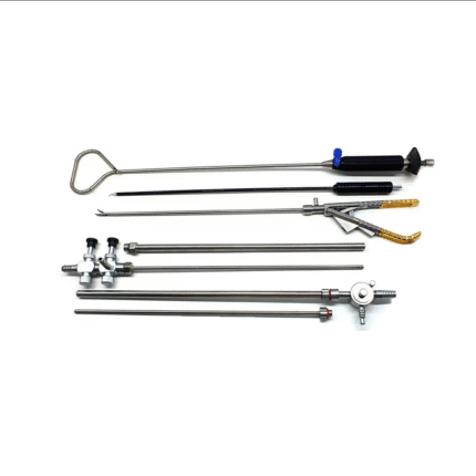 Laparoscopic Retractor Suction Irrigation Cannula Needle Holder Hook kit 5mm 5Pc