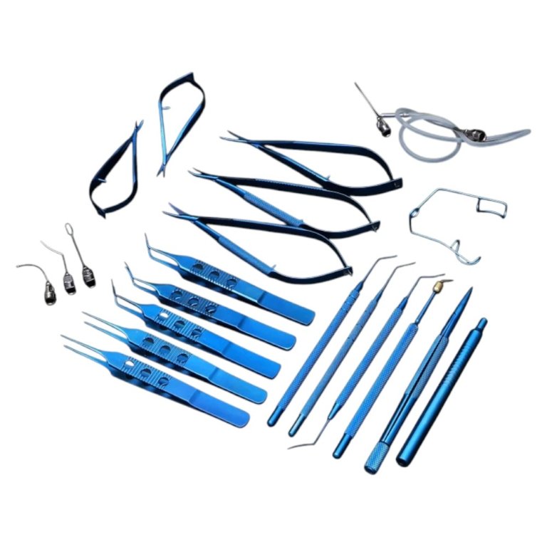 Needle Instrument phthalmic Instrument Set – Needle Holder, Suture Tools, Corneal ...