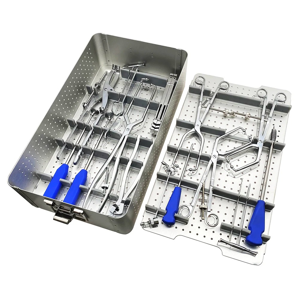 Pelvic Reconstruction Bone Plate Set Orthopedic Surgical Reconstruction Plate Operation Instrument Stainless Steel Set