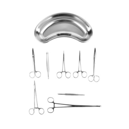 SHINVA Stainless Steel Suture Instrument Set – Surgical Kit for Medical & Veterinary Use