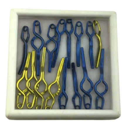 Neurosurgery Aneurysm Clip – 16 Pcs (Premium Titanium) with Box