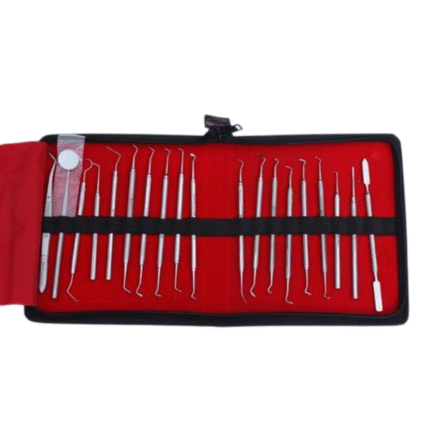 Conservative Kit – Economy Dental Instrument Set of 20 in Pouch