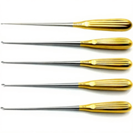 Spratt Brun Bone Curette Bundle Curved 26 cm Fig. 0-00000 (Set of 5)