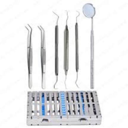 Dental Examination Tool Kit of 6 Pcs – Professional Oral Care Stainless Steel Instruments
