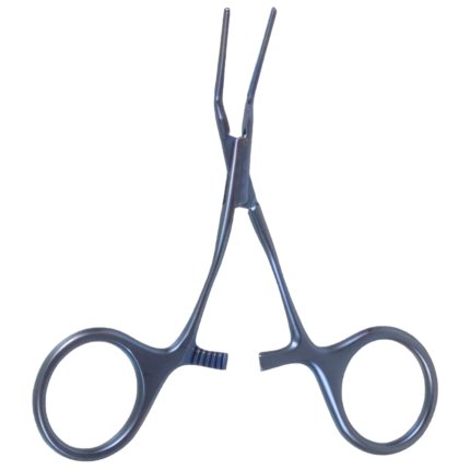 Baby Vascular Clamp – 3.5mm Straight Jaws, Slight Angled Shanks