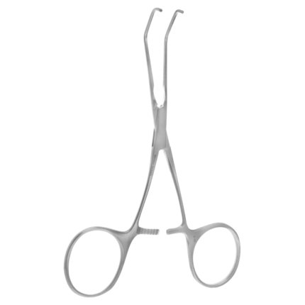 DeBakey Castaneda Clamp – 1.4mm, Carotid Jaw, Curved Handle