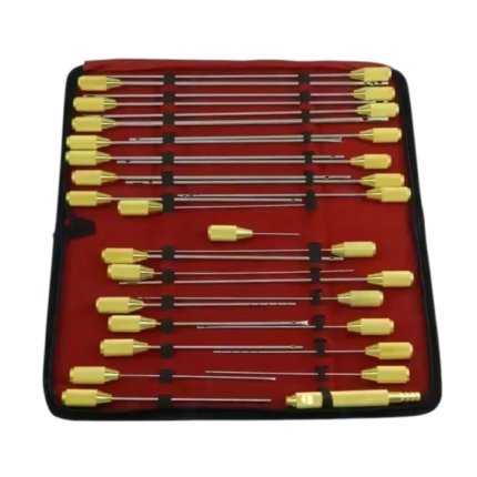 Liposuction Cannulas Set – 30 PCS | Complete Plastic Surgery Instrument Kit