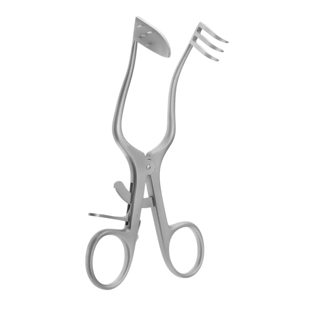 Perkins Retractor bld rig 3 blnt prngs left self-ret-Photoroom
