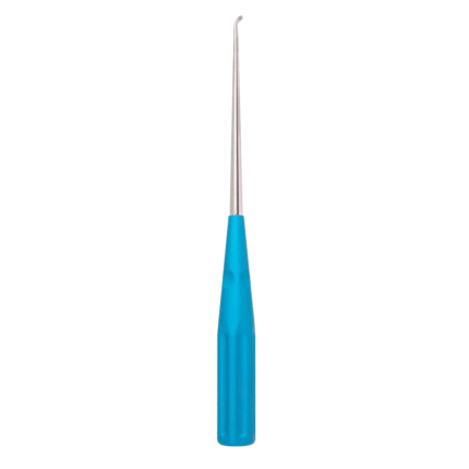 Neurosurgery Surgical 10 Color Cervical Curette – Turquoise Angled Size 3.0