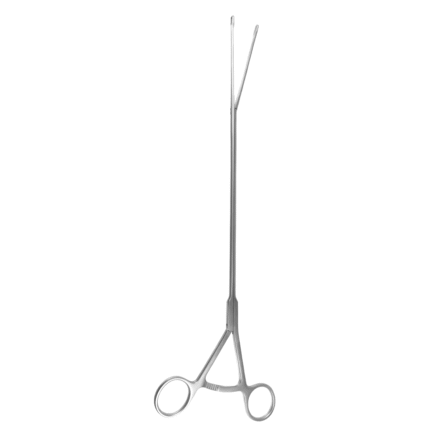 Cardiovascular Surgical VATS Node Grasping Forceps – 13″, 5mm Shaft, 11mm Oblong Jaws