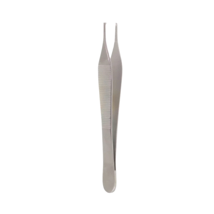 Neurosurgery Surgical Adson Tissue Forceps, 4¾″ – 1×2 Teeth, Serrated