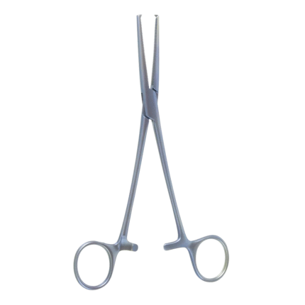 Neurosurgery Surgical 7¼" Rochester-Ochsner Hemostatic Forceps, Straight, 1×2 Teeth, Titanium