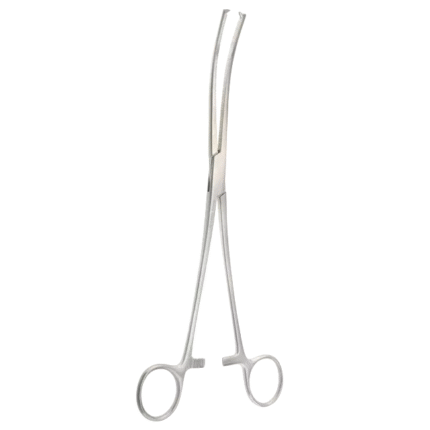 Neurosurgery Surgical 8¾" Rochester-Ochsner Hemostatic Forceps, Curved, 1×2 Teeth