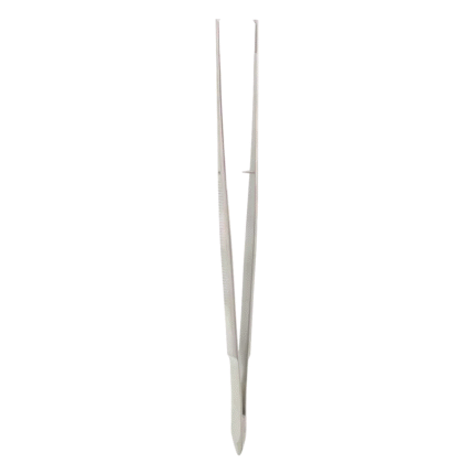 Neurosurgery Surgical Cushing Tissue Forceps, 8″ – 1×2 Teeth, Straight with Scraper End