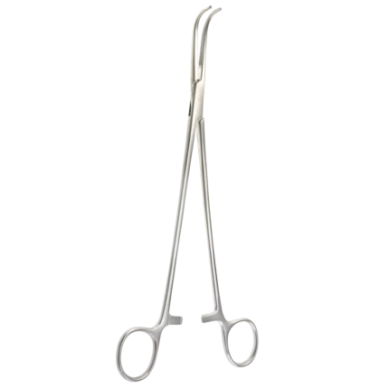 Neurosurgery Surgical 9″ Lahey Forceps – Fully Curved Jaws with Longitudinal Serrations