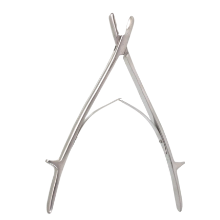 Neurosurgery Surgical Bone Rongeur – 8 mm Jaws with Horns, 11¾″