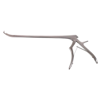 Neurosurgery Surgical Foraminotomy Rongeur, 10″ (250mm), 4mm, Curved Up, 40° Up, Hinged Micro Handle, Stainless Steel