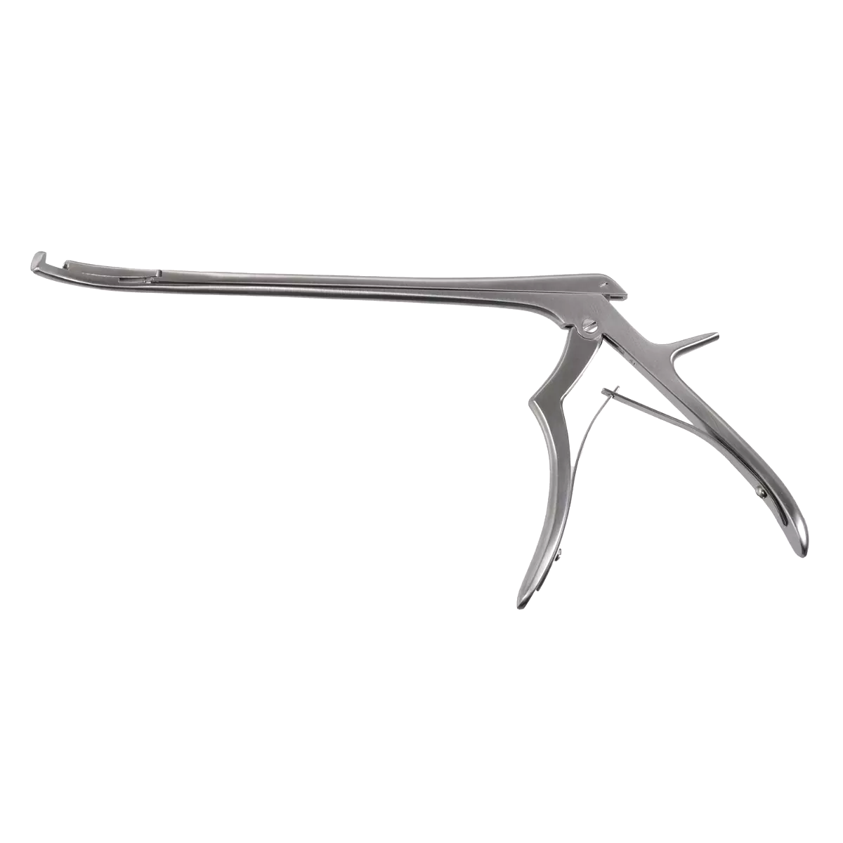 processed_Foraminotomy Rongeur, 8″ (200mm) 4mm, Curved Left, 90° up, Hinged Micro Handle, Stainless Steel
