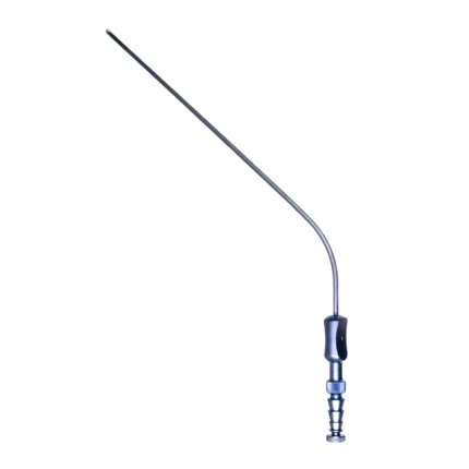 Neurosurgery Surgical Frazier Suction Tube – Angled, 10 Fr, 7½" (Titanium)