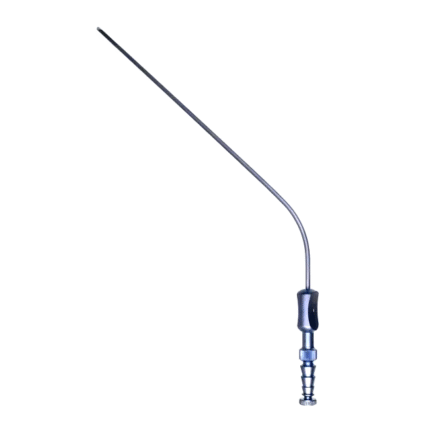 Neurosurgery Surgical Frazier Suction Tube – Angled, 7 Fr, 7½" (Titanium)