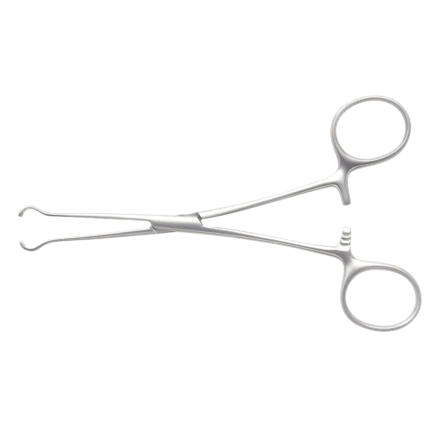 Babcock Forceps Finger Ring Ratcheted Non-Perforating