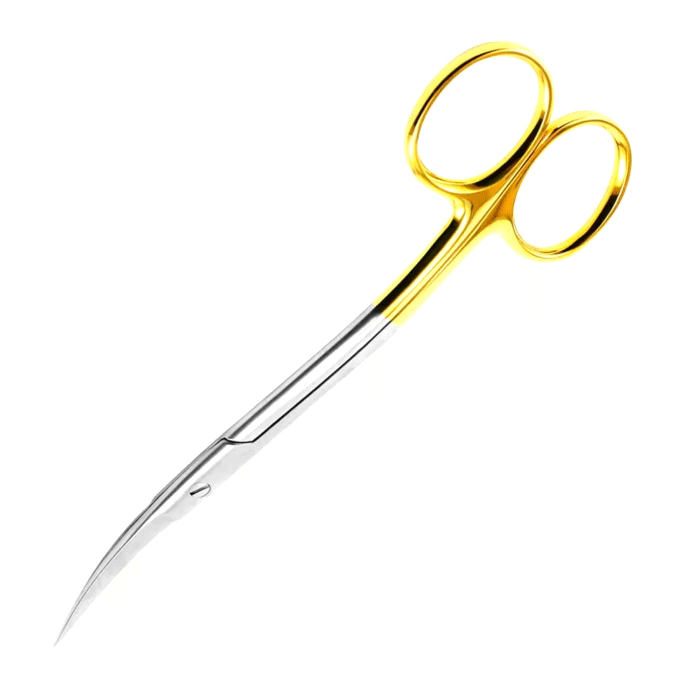 La Grange Scissors 11cm S-Shaped Body Curved Scissors - Surgical Mark