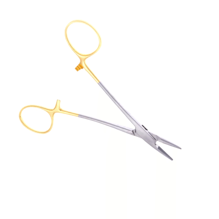 Single Use Disposable Converse Needle Holder – Straight, 15mm Vertically Serrated Jaws, Large Rings, Ratchet Lock