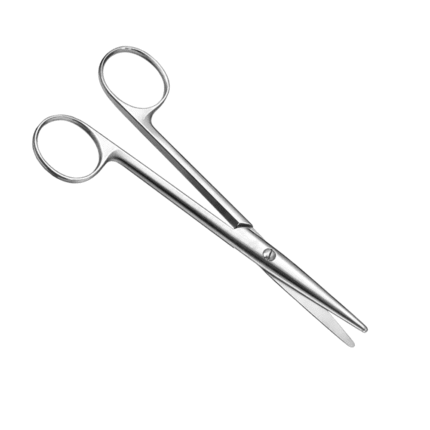 Sittle Dissecting Scissors Round Blade Straight 150mm