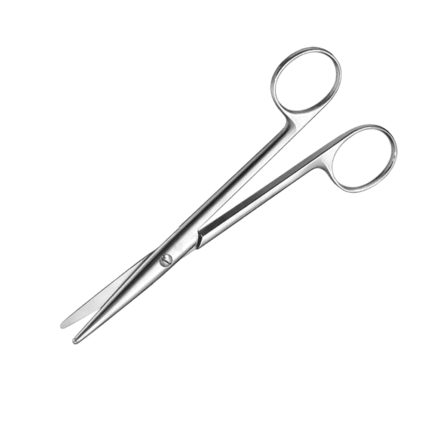 Stille Dissecting Scissors Round Blade Straight 150mm Blunt Non Sterile Reusable