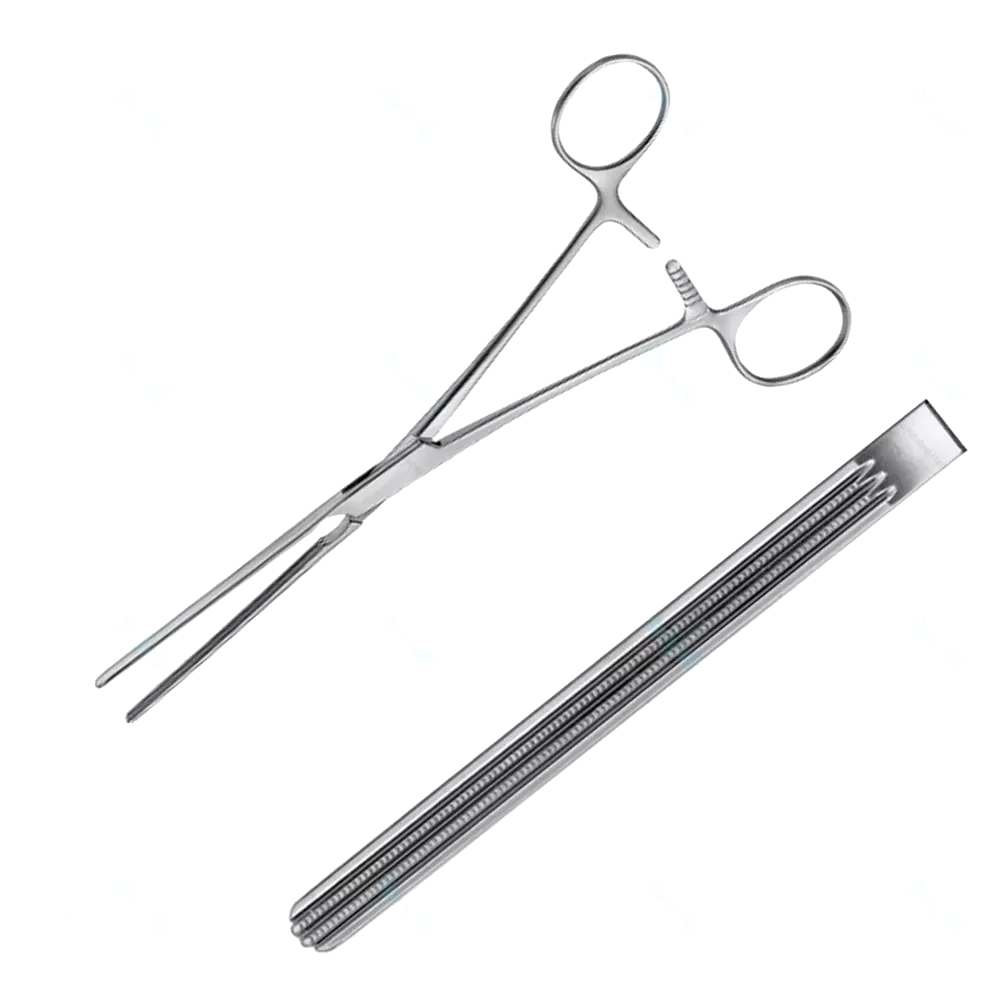 processed_resized_Super Straight Atraumatic Forceps Elastic Blades Straight 20.0cm General Surgery Instruments