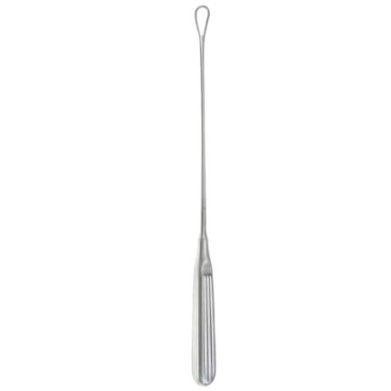 OB/GYN 11″ Thomas Uterine Curette Blunt Malleable #4