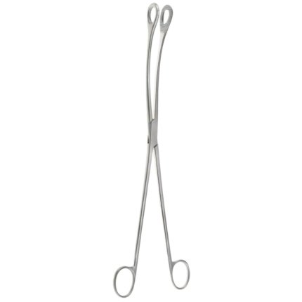 Neurosurgery Surgical Kelly Ovary & Polypus Forceps – 12½”, 18 mm Jaws, Curved