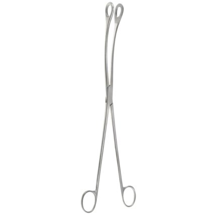 OB/GYN 12 1/2″ Kelly Ovary & Polypus Forceps 18mm Jaws, Curved