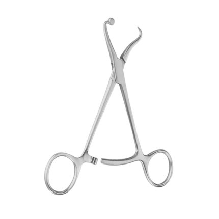 Neurosurgery Surgical Plate & Bone Holding Forceps – Tip Foot Plate (4¾ inch)