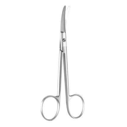 ENT 5″ Foman Nasal Scissors Saber Back Blades Curved