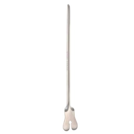 Dermatology & Holloware 5″ Grooved Director – Tongue Tie, Plain Point