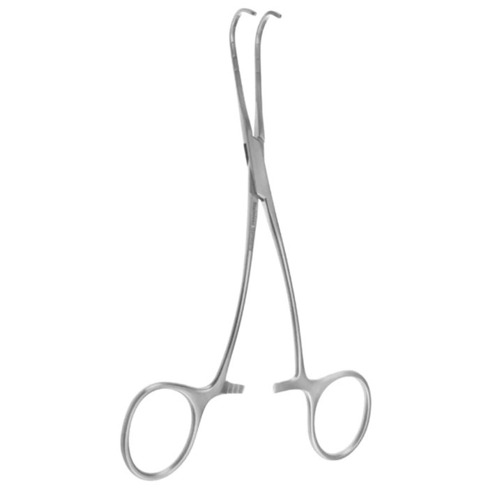 Cardiovascular Instrument – 6″ Castaneda Clamp – Curved Shank Small ...