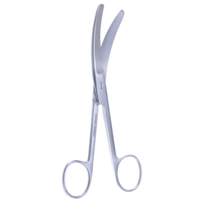 OB/GYN 6 1/4″ Busch Umbilical Scissors Curved to Side - Surgical Mark