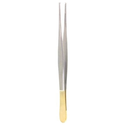 Neurosurgery Surgical 6¼” General Tissue Forceps TC (1×2 Teeth, Delicate Tips)