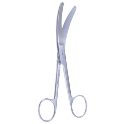 OB/GYN 6 1/4″ Busch Umbilical Scissors Curved to Side