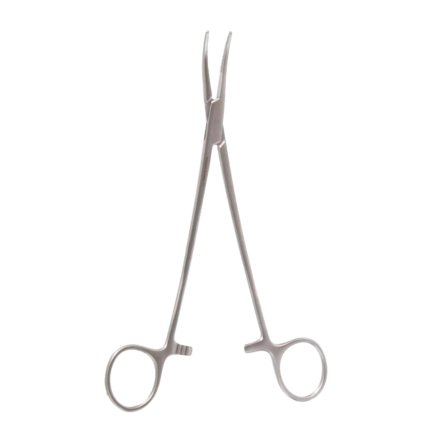 ENT 7 1/4″ Schnidt Tonsil Forceps Closed Ring Half Curve