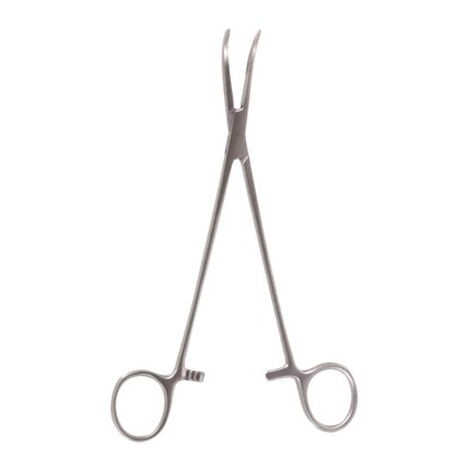 ENT 7 1/4″ Schnidt Tonsil Forceps Closed Ring Strong Curve